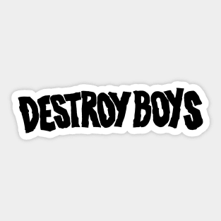 Destroy Boys Merch Destroy Boys Logo Sticker